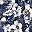 Floral White Blue