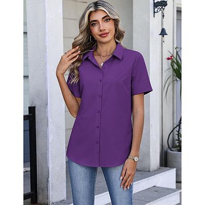 purple dress shirts women Purple Shirt Dress, Women Shirt Dress, Fall Dress, Plus Size Clothing, Long  Sleeve Dress, Midi Shirt Dress, Plus Size Shirt Dress, Guntina