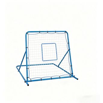 2-in-1 Soccer Goal & Rebounder Net Adjustable Angle, Dual-Function Training for Passing