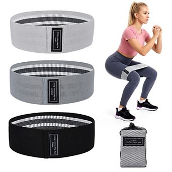 6-Pack Fabric Resistance Bands for Strength Training,Non-Slip, Durable, Full-Body Fitness for Women