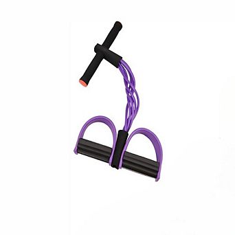 Six Tube Resistance Bands with Handles and Foot Pedals