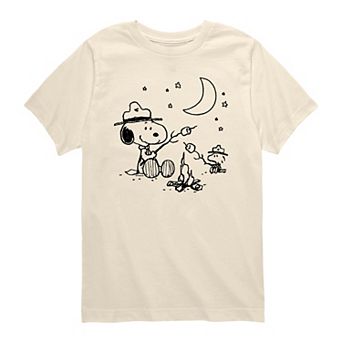Toddler Boy Peanuts Snoopy & Woodstock Camping Short Sleeve Graphic Tee