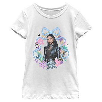 Girls 6-16 Disney's Descendants: Wicked Wonderland Chloe Floral Frame Portrait Graphic Tee