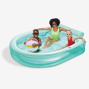 Funsicle Blissful Bench Inflatable Pool For Kids & Adults, 89" x 83" x 27", Age 3 & up