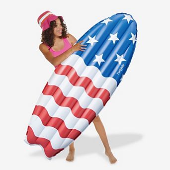 Funsicle Americana Surfboard, 5ft Inflatable Pool Float, Stars & Stripes, Age 9 and up