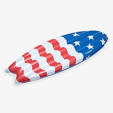 Funsicle Americana Surfboard, 5ft Inflatable Pool Float, Stars & Stripes, Age 9 and up