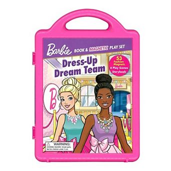 Barbie Dress-Up Dream Team by Maggie Fischer Children's Book with Magnetic Play Set