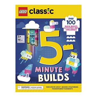 LEGO Classic 5-Minute Builds Children's Activity Book with 46 LEGO Pieces