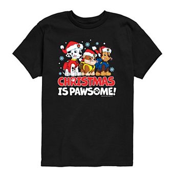Toddler Boy Paw Patrol "Christmas Is Pawsome!" Short Sleeve Graphic Tee