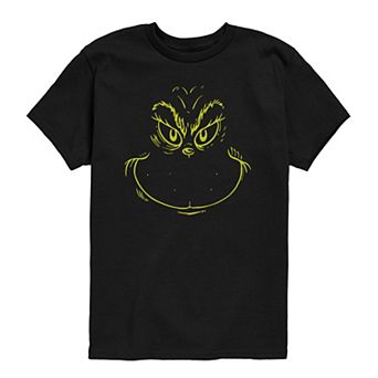 Toddler Boy Dr. Seuss The Grinch Face Short Sleeve Graphic Tee