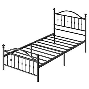 Sturdy Metal Platform Bed Frame with Headboard Stable Construction, Noise-Free, Easy Assembly