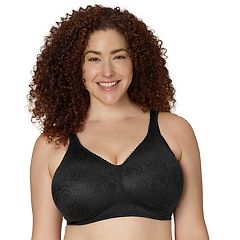 Playtex Women's Bounce Control, Coverage Convertible Wireless T-Shirt, Full- Support Wirefree Bra, Black, 36C : : Clothing, Shoes & Accessories