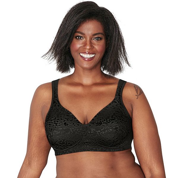 Playtex® 18 Hour® Ultimate Lift & Support Wireless Bra 4745 - Black Animal (38 DDD)