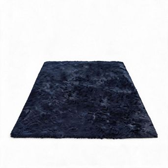 Ultra Soft Soft Area Rug - Washable Shag Carpet with Non-Slip Backing for Bedroom