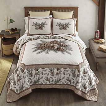 Donna Sharp Pine Medallion Quilt Set with Shams