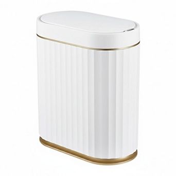 2 Gallon Motion Sensor Trash Can IPX5 Waterproof ABS Automatic Garbage Bin for Bathroom Kitchen
