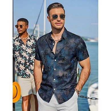 Men's Holiday Button Shirt