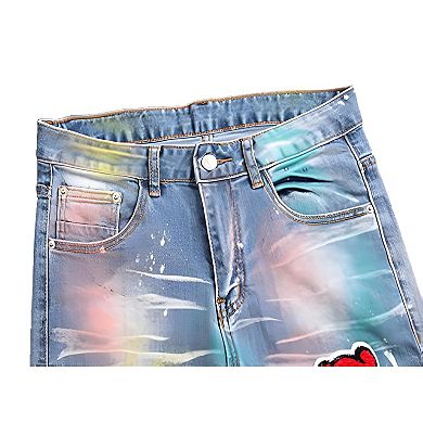 Mens Vintage Biker Jeans