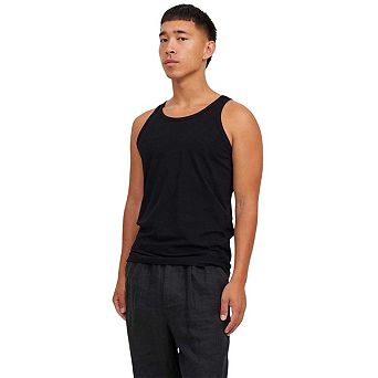Jack And Jones Mens Basic Cotton Blend Sleeveless Tank Top