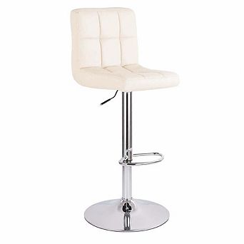 Leather Swivel Bar Stools Set of 2