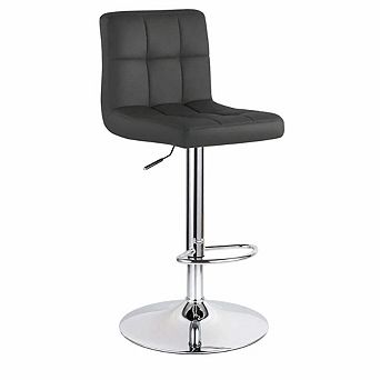 Leather Swivel Bar Stools Set of 2