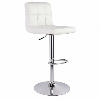 Leather Swivel Bar Stools Set of 2