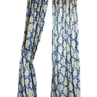 Block Print Cotton Window Panel - 96"