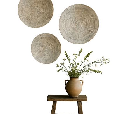 Basket Woven Makenge Root Whitewashed