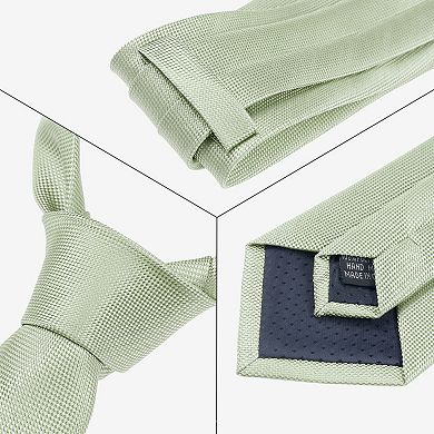 Men's Neckties Solid Color Classic Textured Ties for Men Formal Wedding
