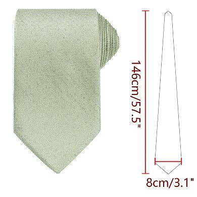 Men's Neckties Solid Color Classic Textured Ties for Men Formal Wedding