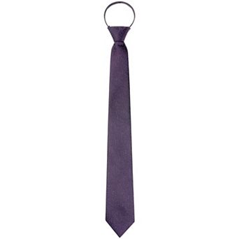 Men's Zipper Tie Short Striped Textured Adjustable Neck Pre-Tied Ties for Business Formal