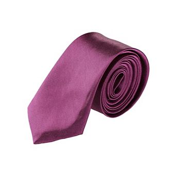 Men's Classic Self-tied Solid Color Neckties Skinny Wedding Party Work Neck Tie