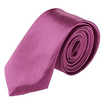 Men's Classic Self-tied Solid Color Neckties Skinny Wedding Party Work Neck Tie