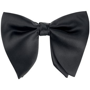 Men's Pre-tied Solid Color Satin Bowtie Adjustable Neck Bow Ties for Elegant Wedding