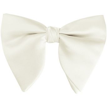 Men's Pre-tied Solid Color Satin Bowtie Adjustable Neck Bow Ties for Elegant Wedding