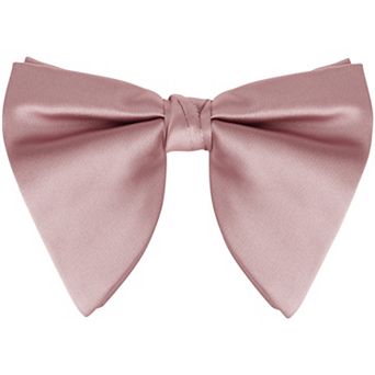 Men's Pre-tied Solid Color Satin Bowtie Adjustable Neck Bow Ties for Elegant Wedding
