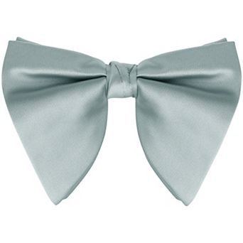 Men's Pre-tied Solid Color Satin Bowtie Adjustable Neck Bow Ties for Elegant Wedding