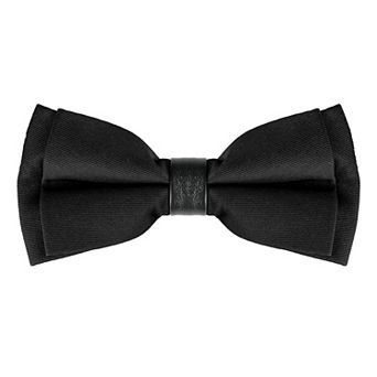 Men's Bow Ties Solid Layered Adjustable Straps Pre-Tied for Formal