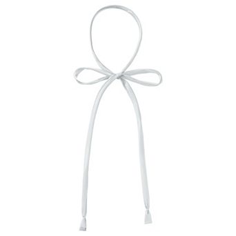 Women's Long Bow Tie Self Tied Adjustable Solid Color Necktie Ribbon