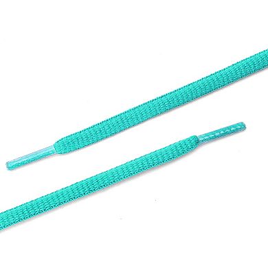 Unisex 1 Pair Sneakers Replacement Oval Half Round Shoelace Athletic 44.88"