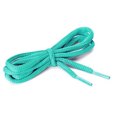 Unisex 1 Pair Sneakers Replacement Oval Half Round Shoelace Athletic 44.88"
