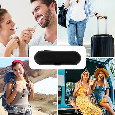 Frosted Electric Toothbrush Travel Case Compatible with Oral-B, Philips & Most Electric Toothbrushes