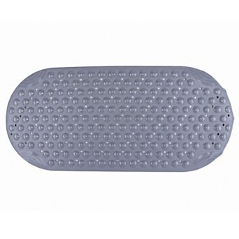 Bathtub Mat Non-Slip, Strong Suction Cups Mat with Drain Holes Extra Large Oval Mat for Inside