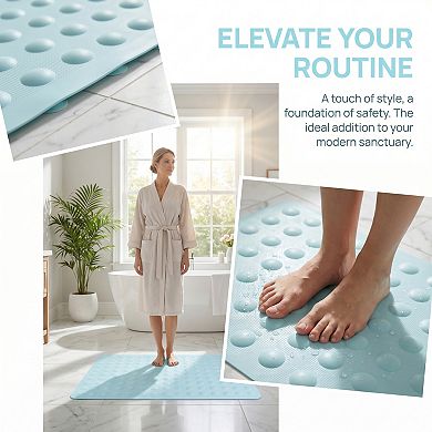 Non-Slip Mat for Inside Tub, Odorless TPE Bathtub Mat with Strong Suctions, Bathroom Essentials