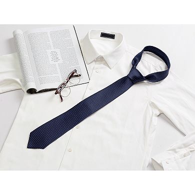 Men's Self-Tied Necktie Classic Width Polka Dot Ties for Men Formal Wedding