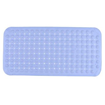 Bath Tub Mat Non Slip Suction Cups and Drain Holes for Feet Scrubbing, Quick Dry Mats 28"x14"