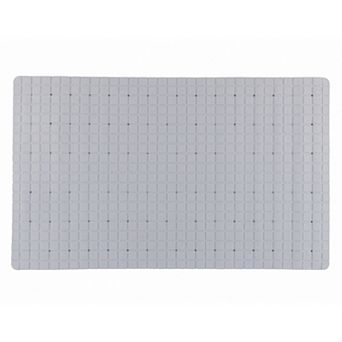 30"x18" Non-Slip Mat, Strong Suction Cups Bathtub Mat, TPE Bath Mat for Tub Massage Grid Texture