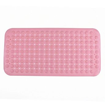 32"x16" Bath Tub Mat Non Slip Suction Cups and Drain Holes, Machine Washable Quick Dry Bathtub Mats
