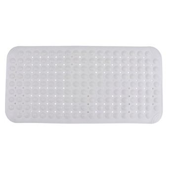 32"x16" Bath Tub Mat Non Slip Suction Cups and Drain Holes, Machine Washable Quick Dry Bathtub Mats