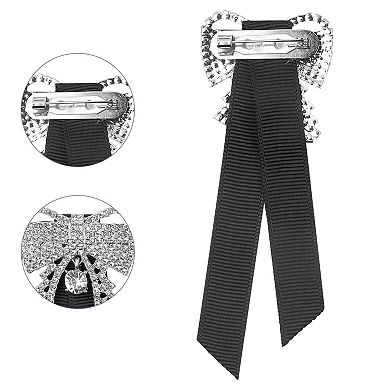 Women's Small Exquisite Cute Bowties Bowknot School Uniform Bow Ties with Rhinestones